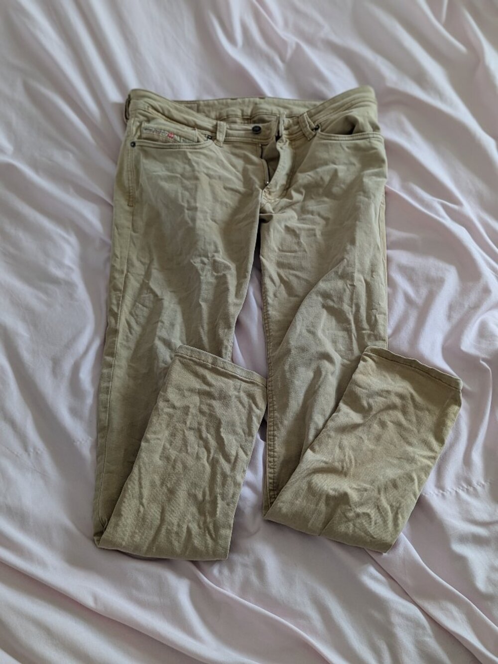 Diesel Tan 1979 Sleenker Skinny Pants 30x30